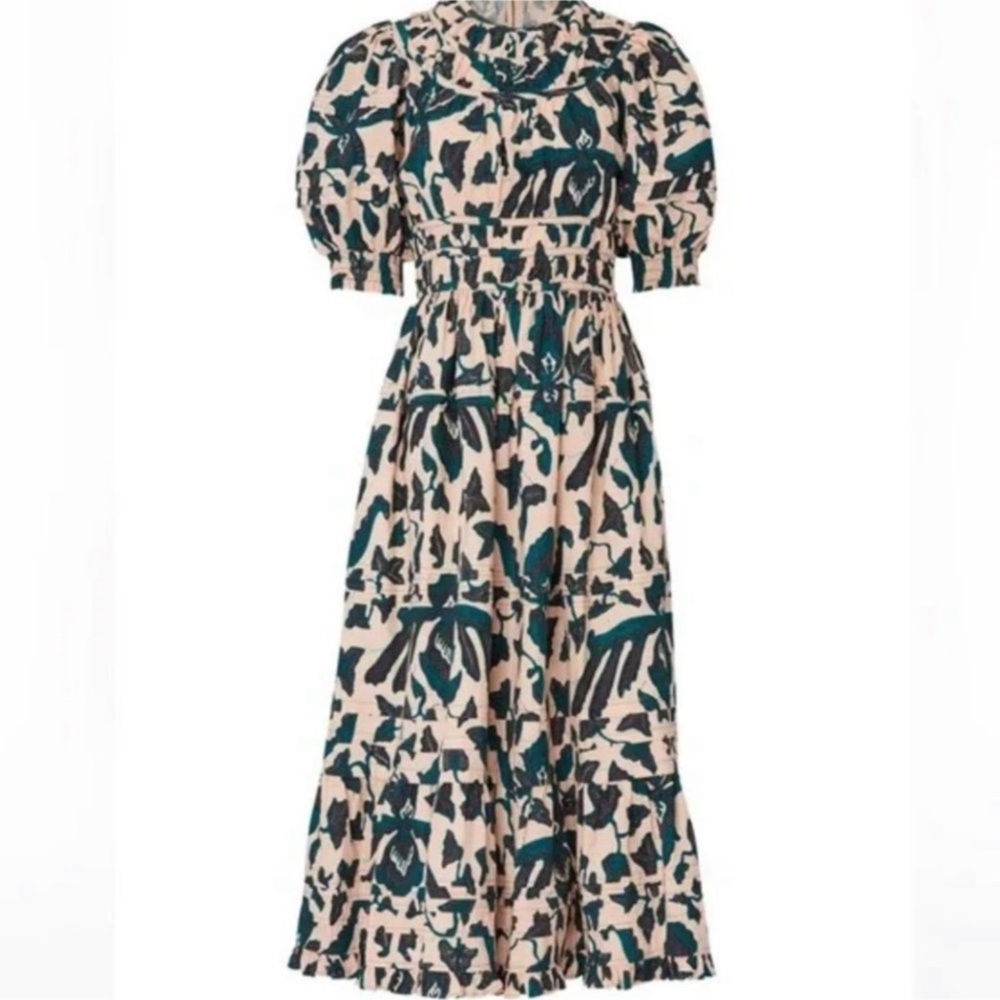 ULLA JOHNSON INDAH DRESS midi Sz 0 - Picture 3 of 3